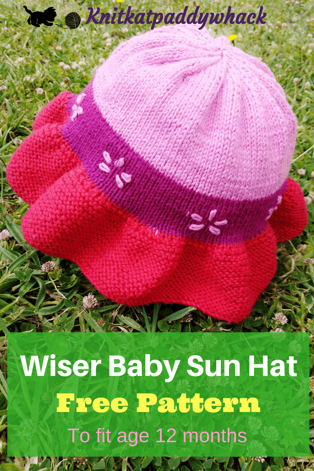 Wiser Baby Sun Hat photo with text